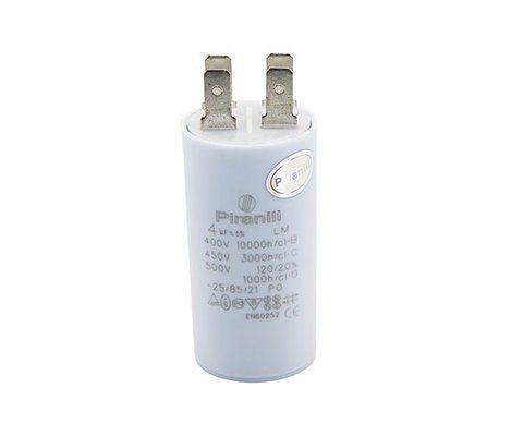 Конденсатор CBB60 4 мкФ 450V, з клемами (Piranil) H1-0003