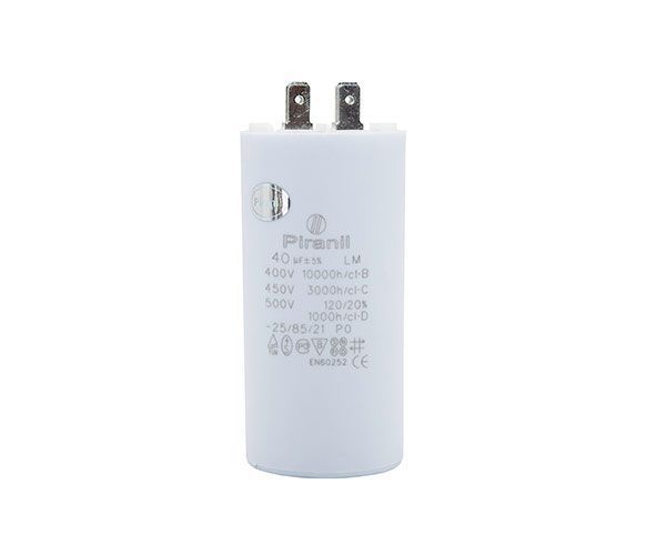 Конденсатор CBB60 40 мкФ 450V, з клемами (Piranil) H1-0019