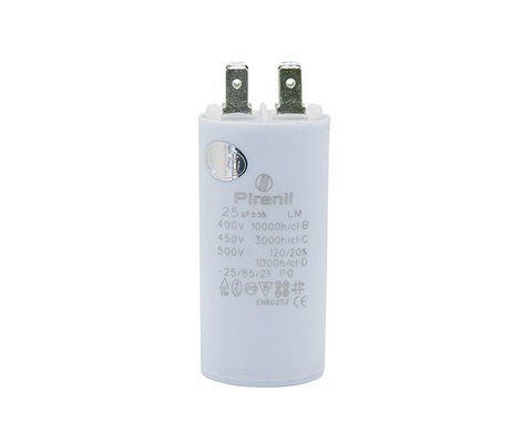 Конденсатор CBB60 25 мкФ 450V, з клемами (Piranil) H1-0016