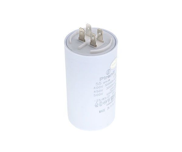 Конденсатор CBB60 55 мкФ 450V, з клемами (Piranil) H1-0022